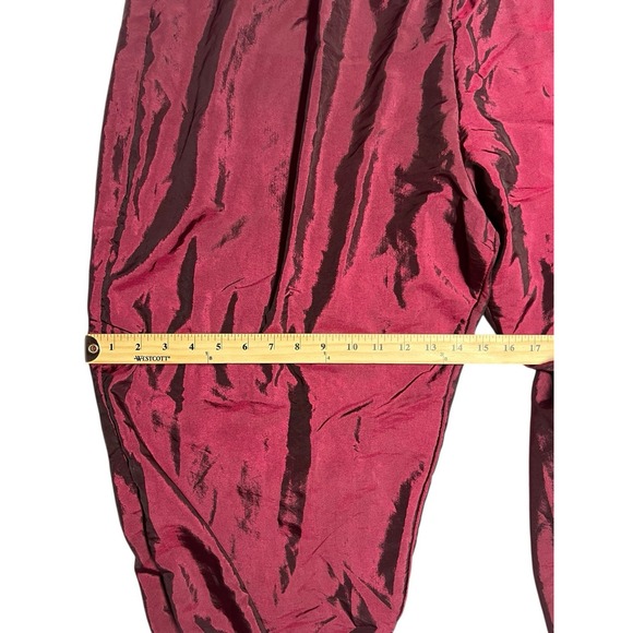 Vtg Climate Zone Track Suit Jacket And Pants Womens 22w Nylon 80s 90s Metallic - Picture 14 of 16